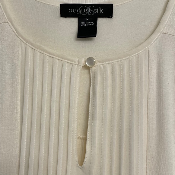 August Silk Pleated Front Blouse - Picture 4 of 12